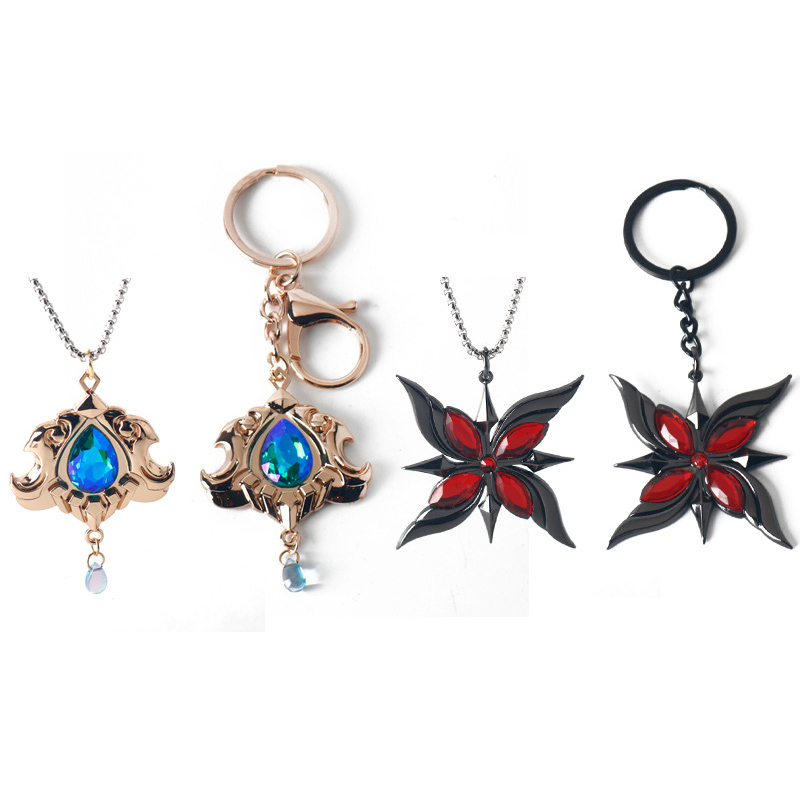 Anime ötvözet kulcstartó nyakláncok