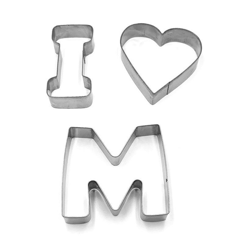 Tortaforma fém ábécé Cookie Cutters készlet