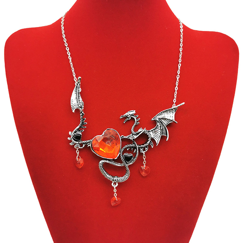 Charm Dragon Heart nyaklánc medál