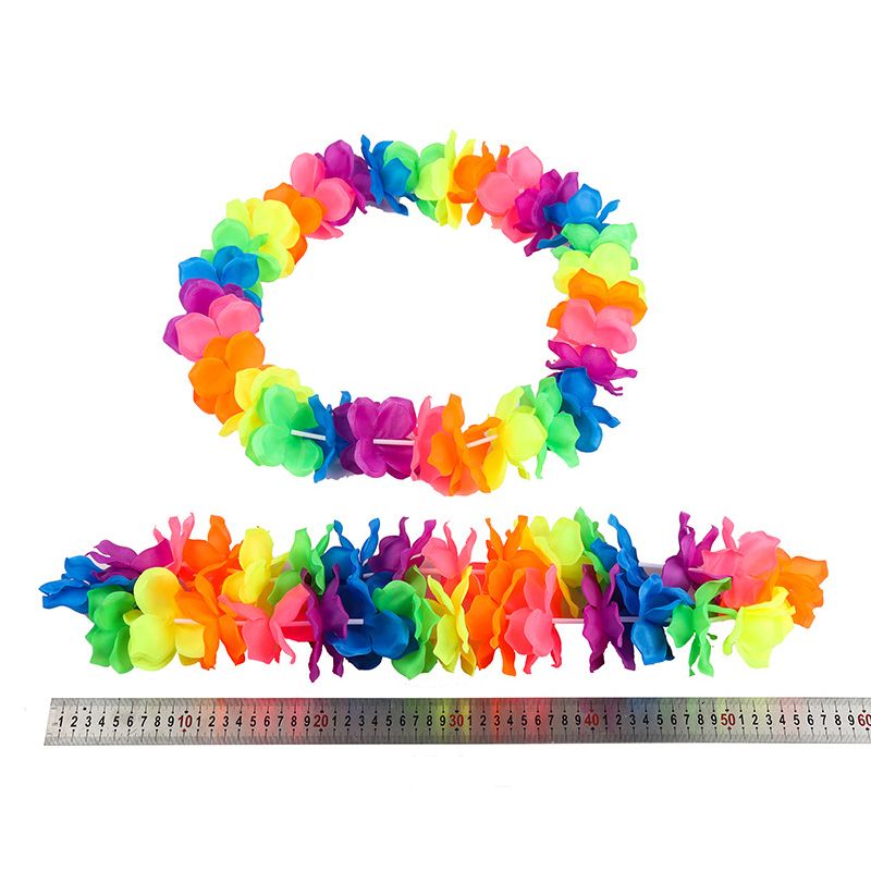 Színes Rainbow Flower Garland Leis