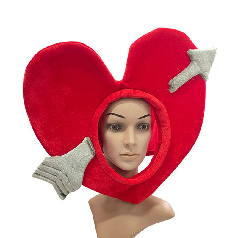 Jelmezek Valentine's Cupido Love Red Hood Hat