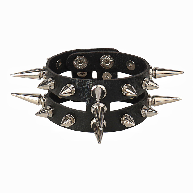 Cuspidal kudarcos szegecslánc punk kő karkötő