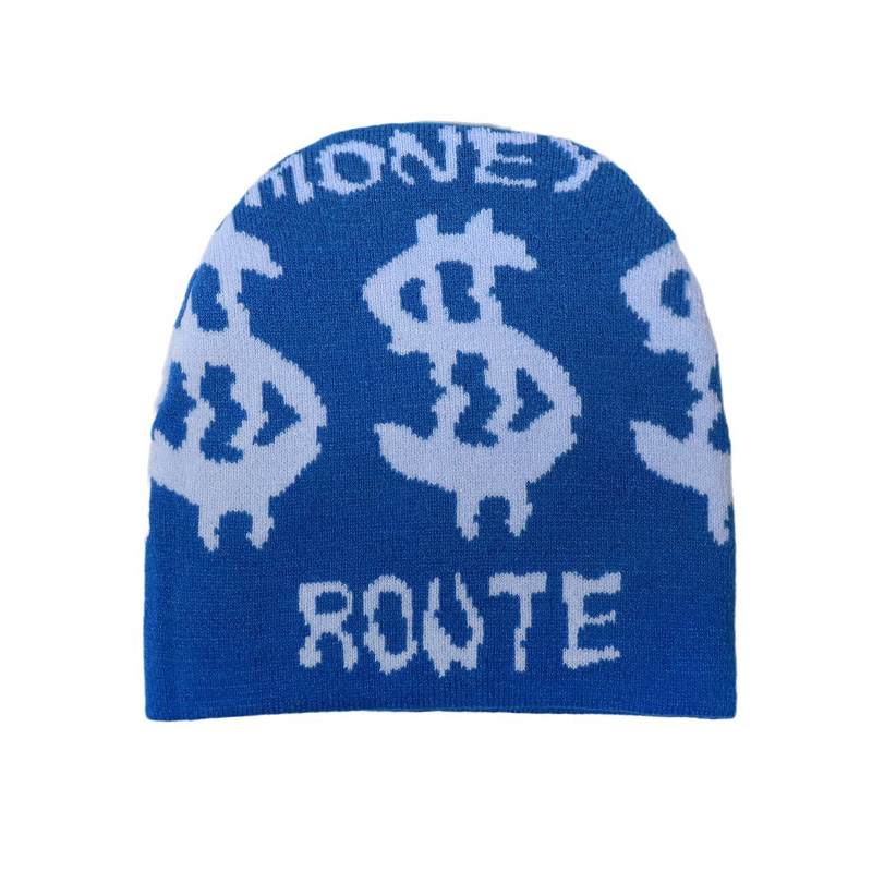 Dollar Pattern Jacquard téli kalap