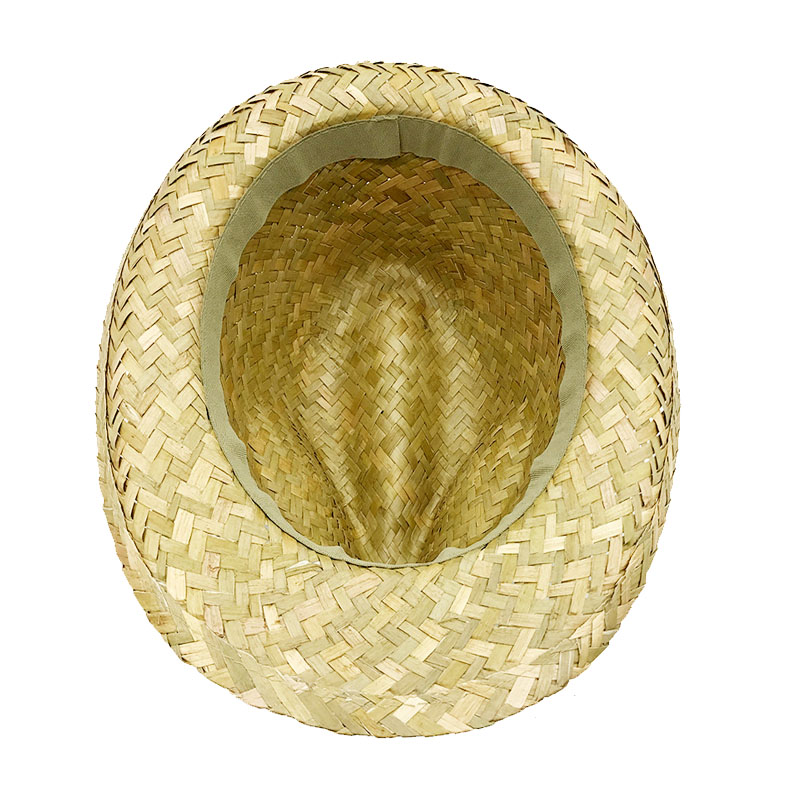 Férfi Raffia Straw Sun Hat Szalma Visor Kalapok