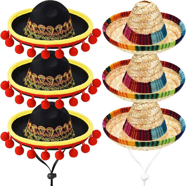 Mini mexikói Sombrero parti sapkák