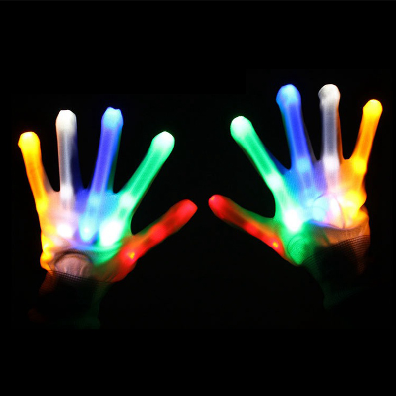 Villogó LED -kesztyű