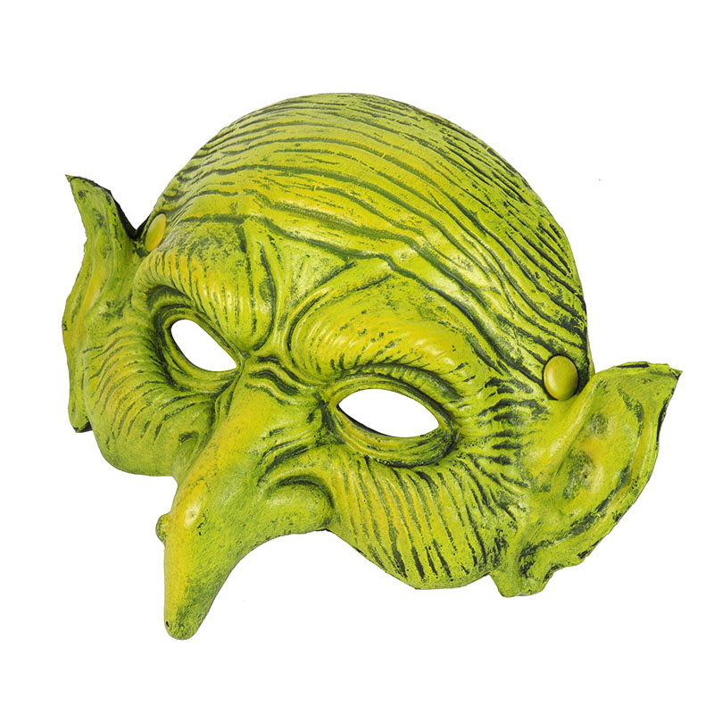 Halloween Masquerade Foam Scary Green félarc maszk