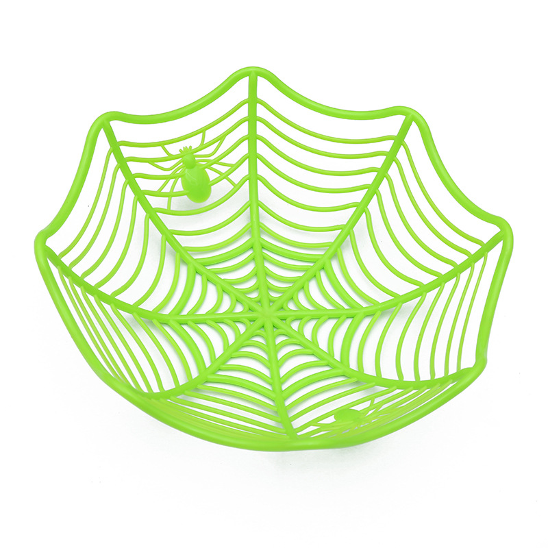 Halloween műanyag pók cukorkatartója