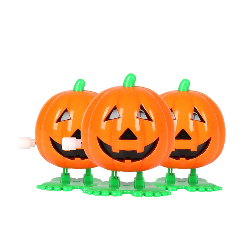 Halloween Pumpkin Wind-Up Toys Party Favors Újdonságok Jump