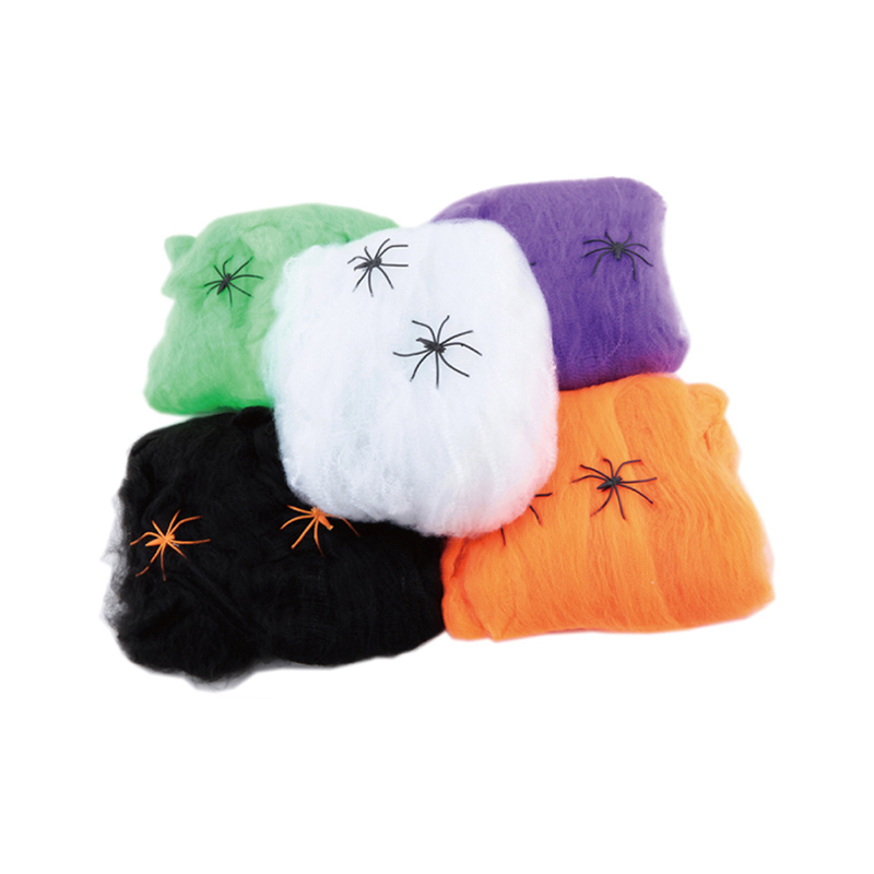 Halloween pók pamut pók webes dekorációja