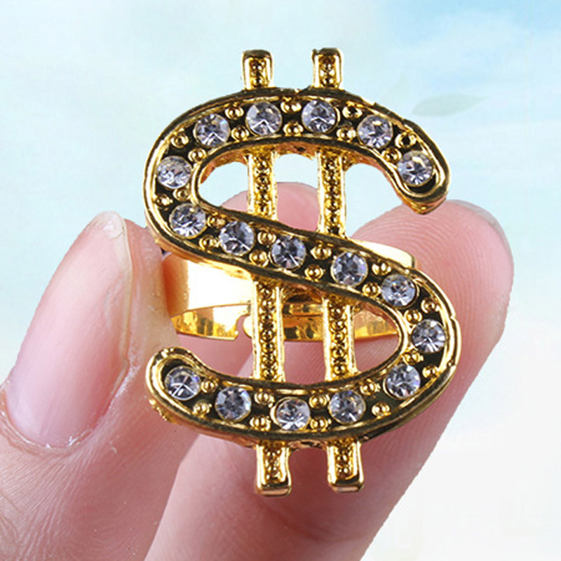 Hip Hop Dollar szimbólum gyűrű