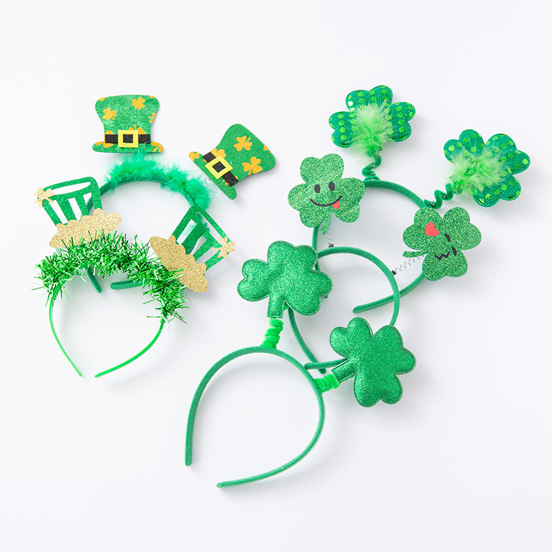 Ír lóhere fejfedele Szent Patricks napi fejpánt