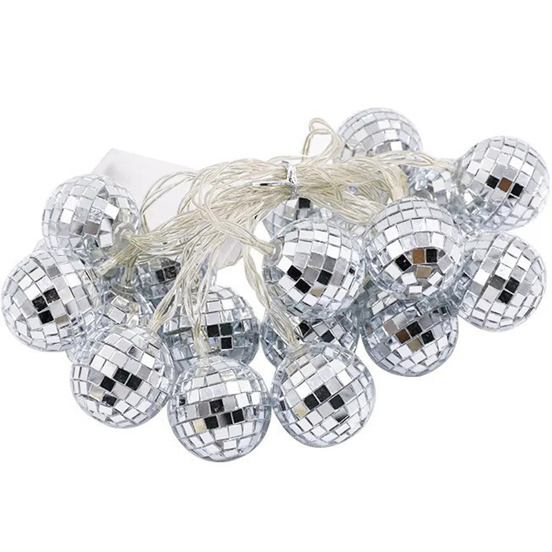 Led Disco Ball Mirror Party String Light Party