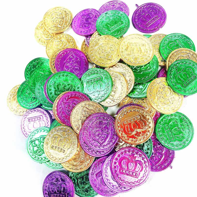 Mardi Gras műanyag érmék