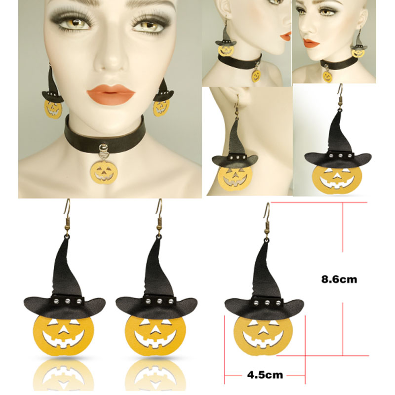Új ötvözet szellemfesztivál gótikus halloween fülbevalók