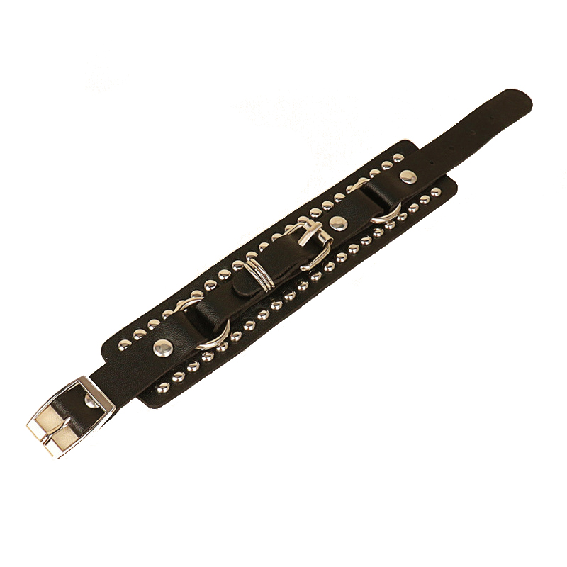 Punk rock szegecs pu bőr choker